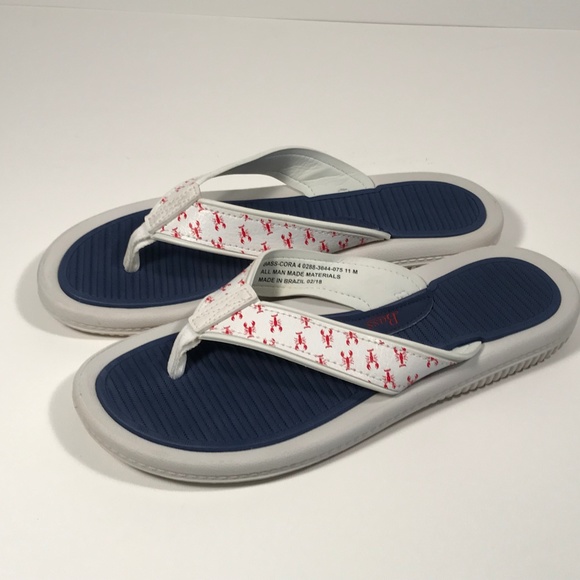 Bass Shoes | Bass Cora Lobster Print Flip Flops Women 1 M | Poshmark